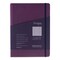 Fabriano Ecoqua Plus Hidden Spiral-Bound Notebook - Wine, 8-1/4" x 5-4/5", Dot Grid